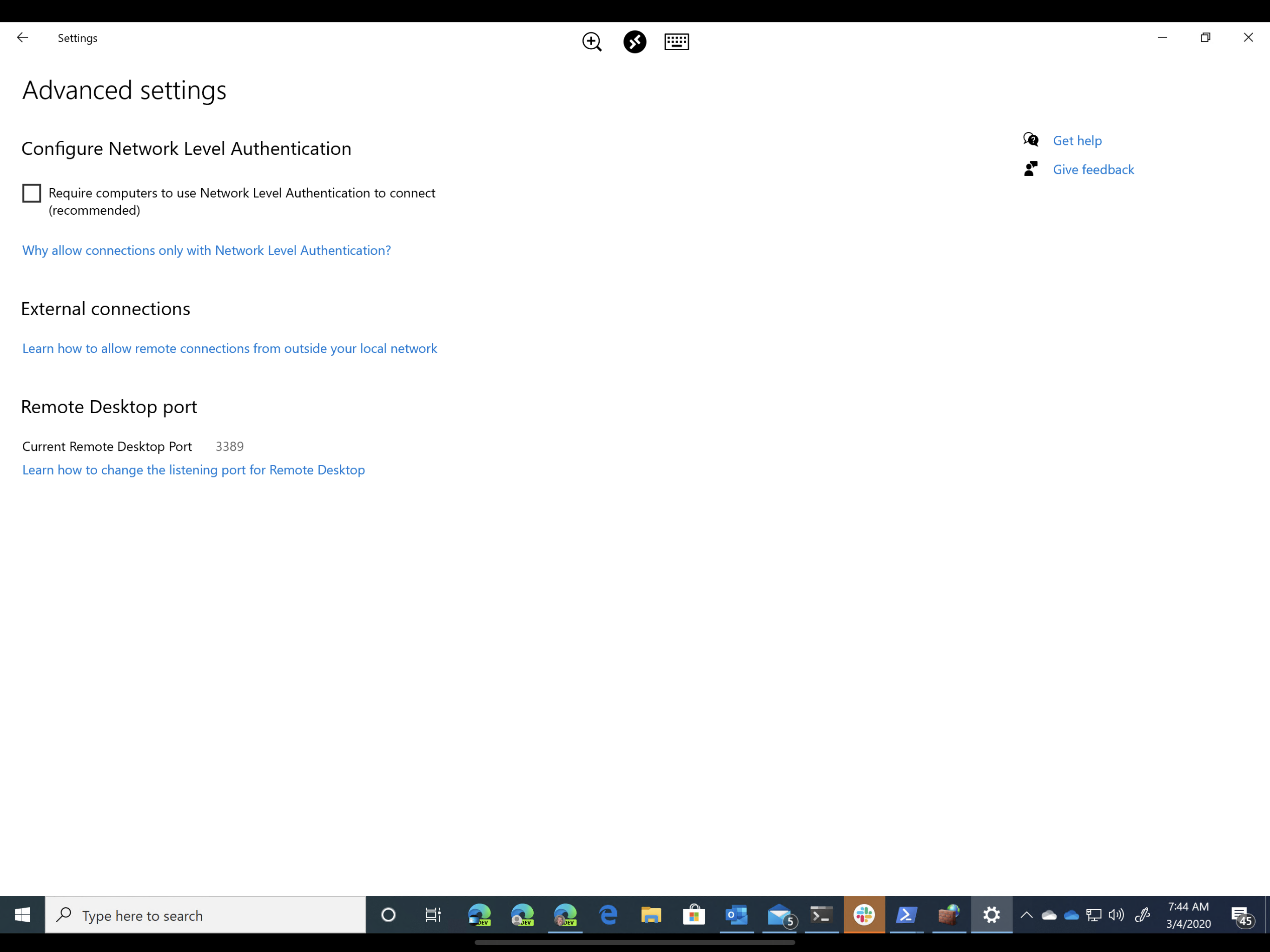 Network Level Auth
